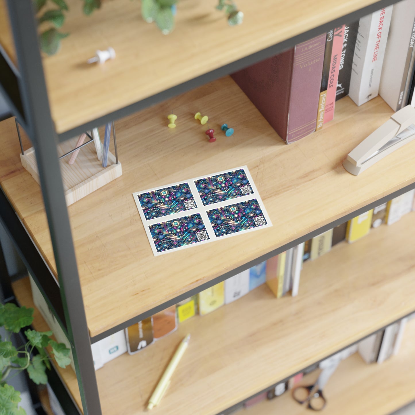 Digital Renaissance Tech-Forward Maximalism Sticker Sheets - 8404 Design-50