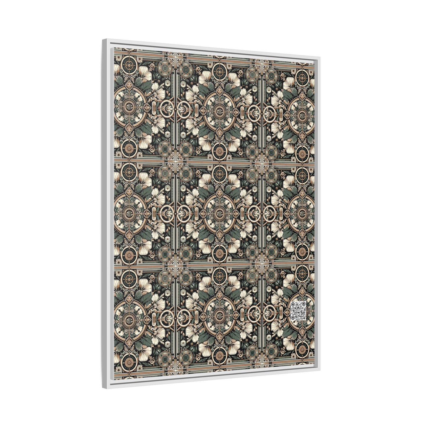 Cyber Garden Party Tech Garden Extravaganza Matte Canvas, Framed (multi-Color) - 8404 Design-66 A