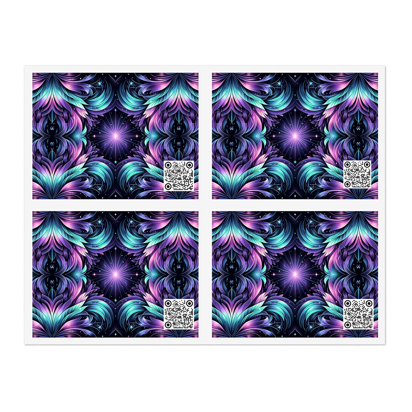 Iridescent Dream Futuristic Tech Sticker Sheets - 8404 Design-60