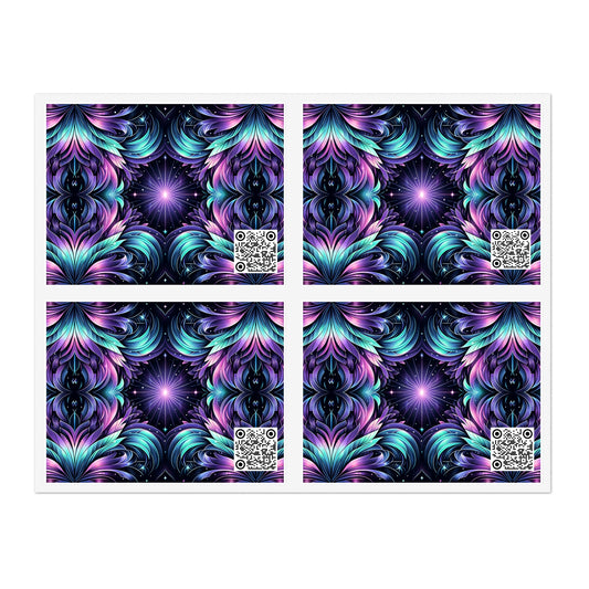 Iridescent Dream Futuristic Tech Sticker Sheets - 8404 Design-60