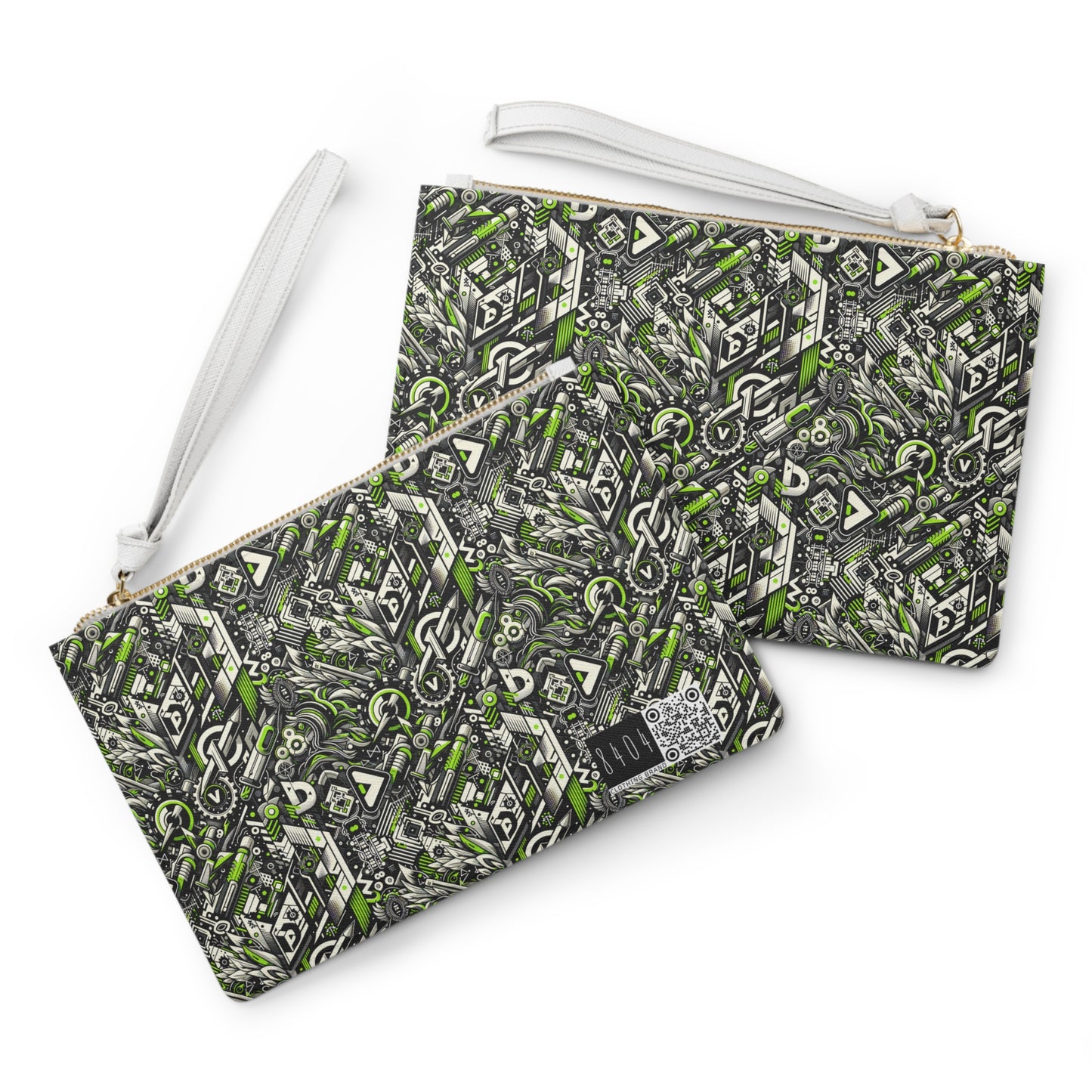 Graffiti Tech Fusion Bold Streetwear Fusion Clutch Bag - 8404 Design-59