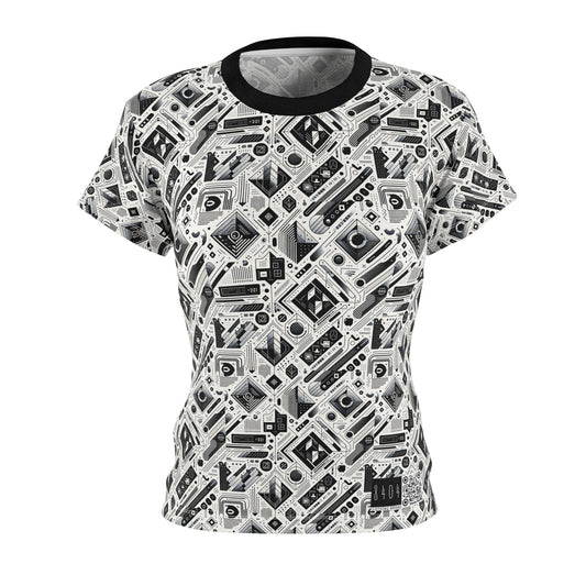 Tech Minimalism Minimalist Tech Women's Cut & Sew Tee - 8404 Design-72