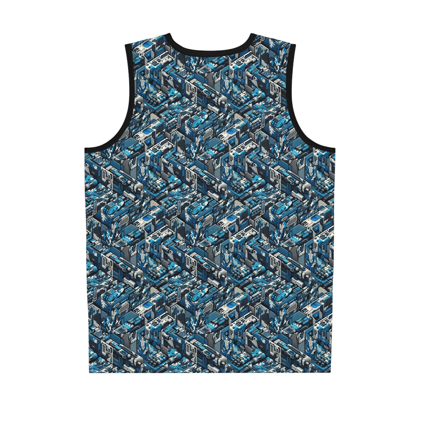 Tech Urban Camo Tech-Forward Streetwear With a Futuristic Military Edge Basketball Jersey - 8404 Design-51