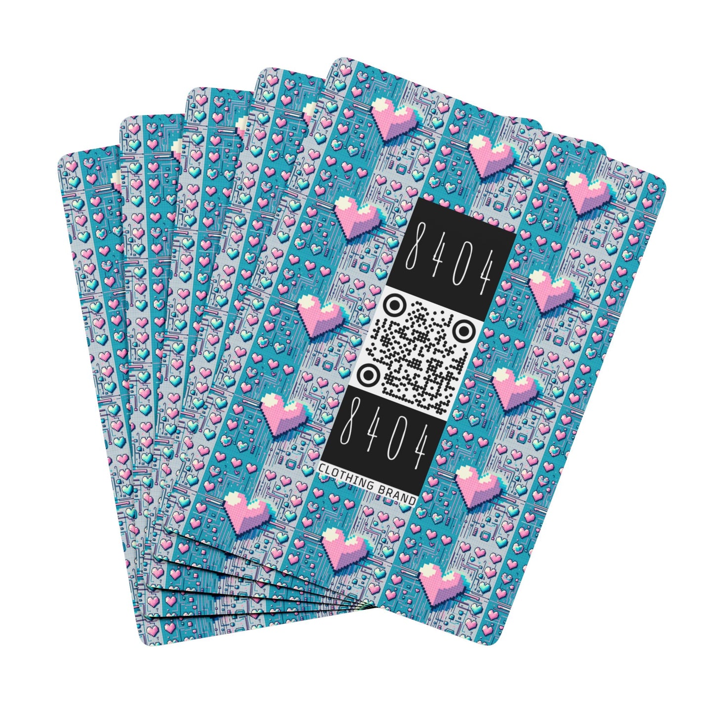 Digital Romance Modern Tech Romance Poker Playing Cards - 8404 Design-44 S