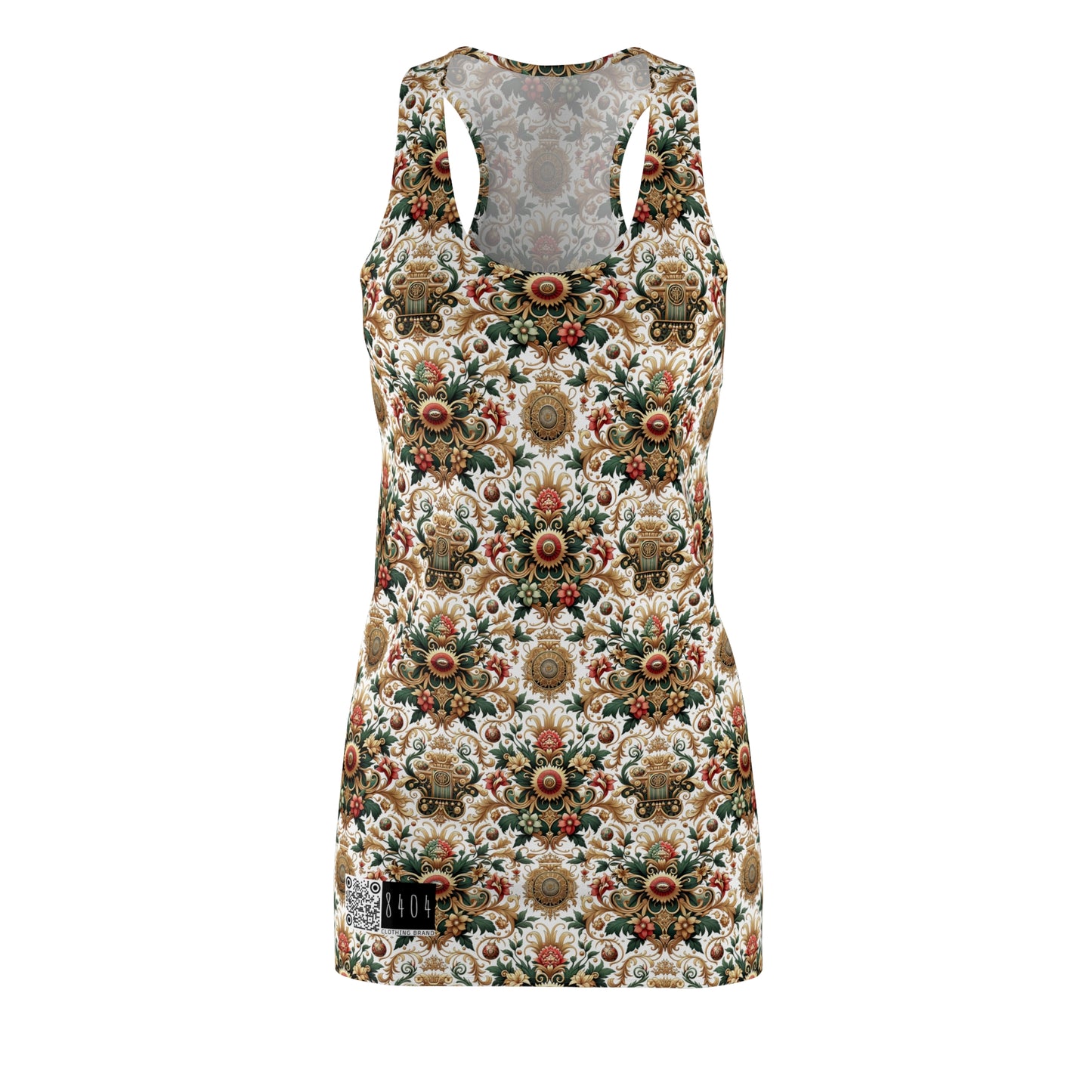 Monogram Madness Luxurious Streetwear Women's Cut & Sew Racerback Dress - 8404 Design-68