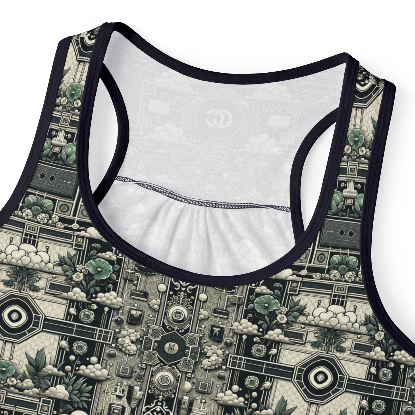 Cyber Garden Party Tech Garden Extravaganza Women's Tank Top - 8404 Design-54