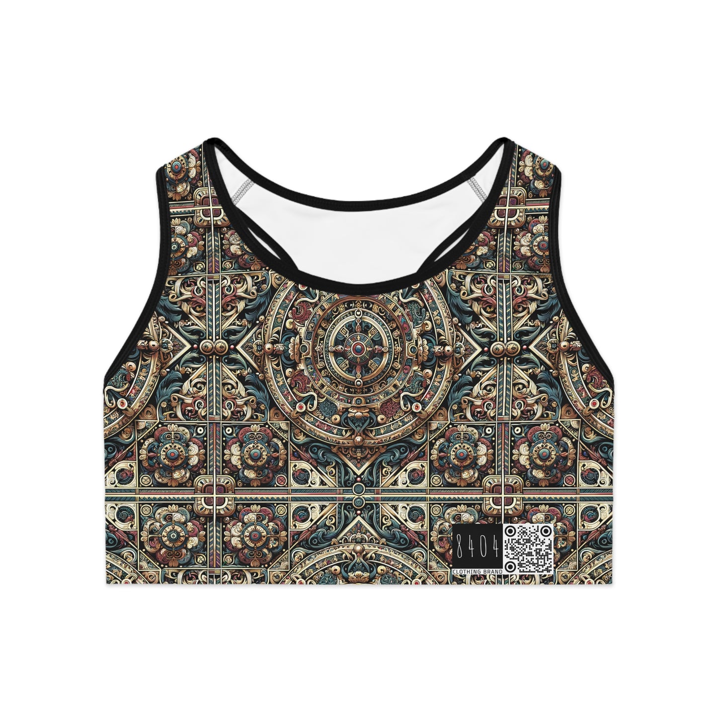 Urban Renaissance Historical Fusion With Street Edge Sports Bra - 8404 Design-57