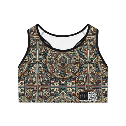 Urban Renaissance Historical Fusion With Street Edge Sports Bra - 8404 Design-57