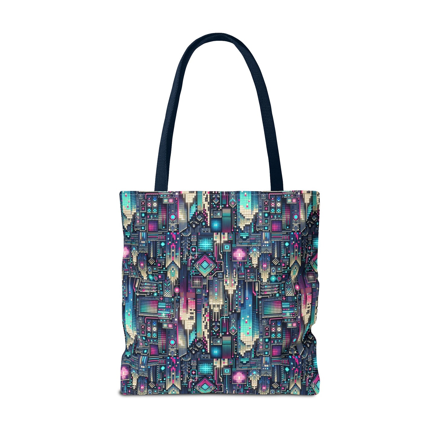 Digital Renaissance Tech-Forward Maximalism Tote Bag - 8404 Design-56
