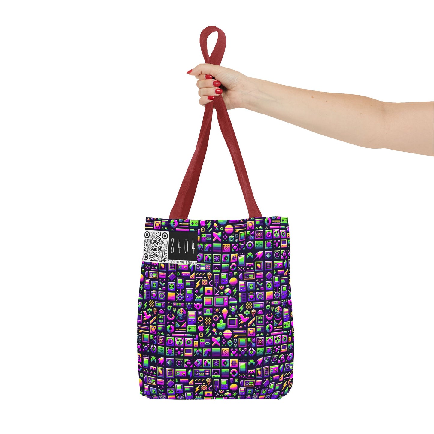Digital Nostalgia Remix Modern Vintage Fusion Tote Bag - 8404 Design-49