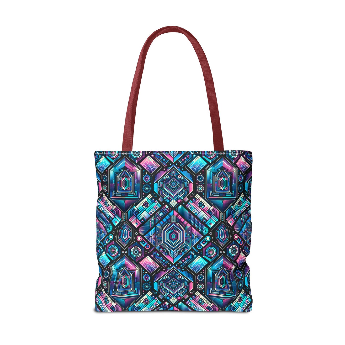 Digital Dreamland Futuristic Tech Aesthetic Tote Bag - 8404 Design-46