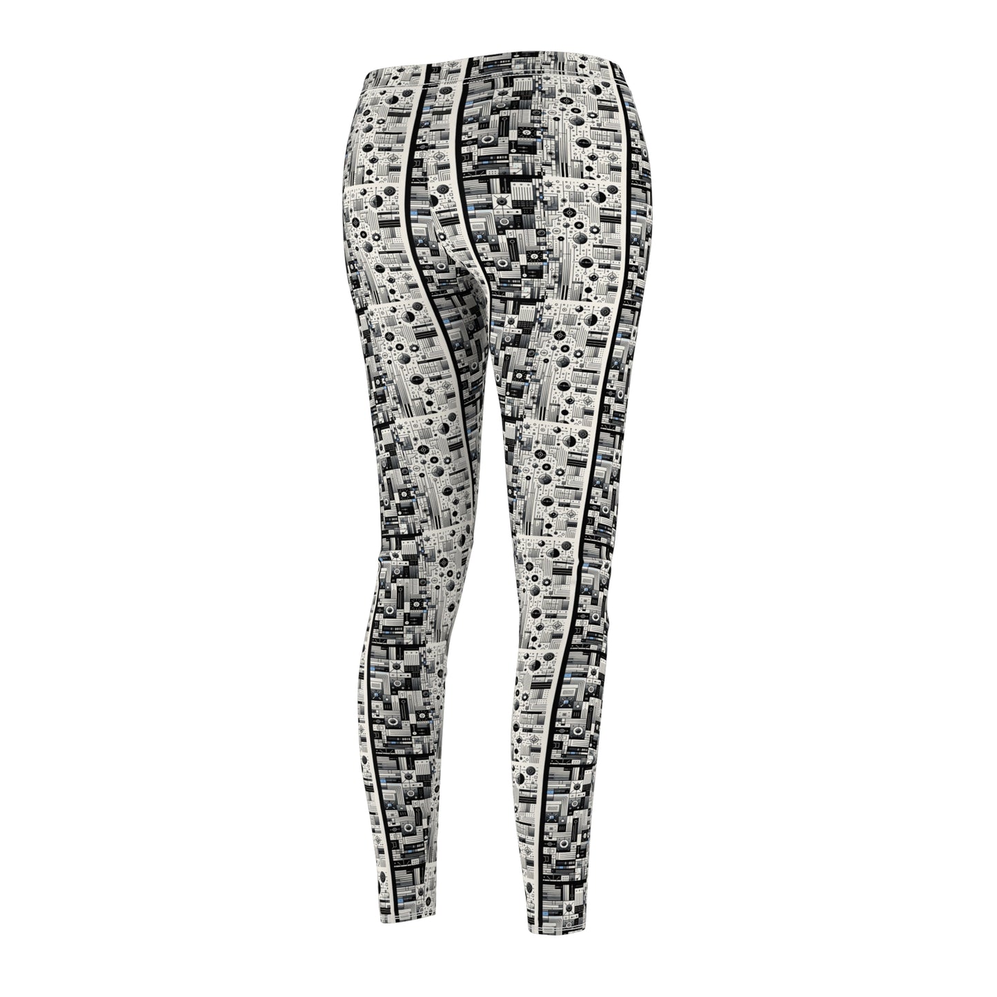 Digital Minimalism Minimalist Tech Women's Cut & Sew Casual Leggings - 8404 Design-66