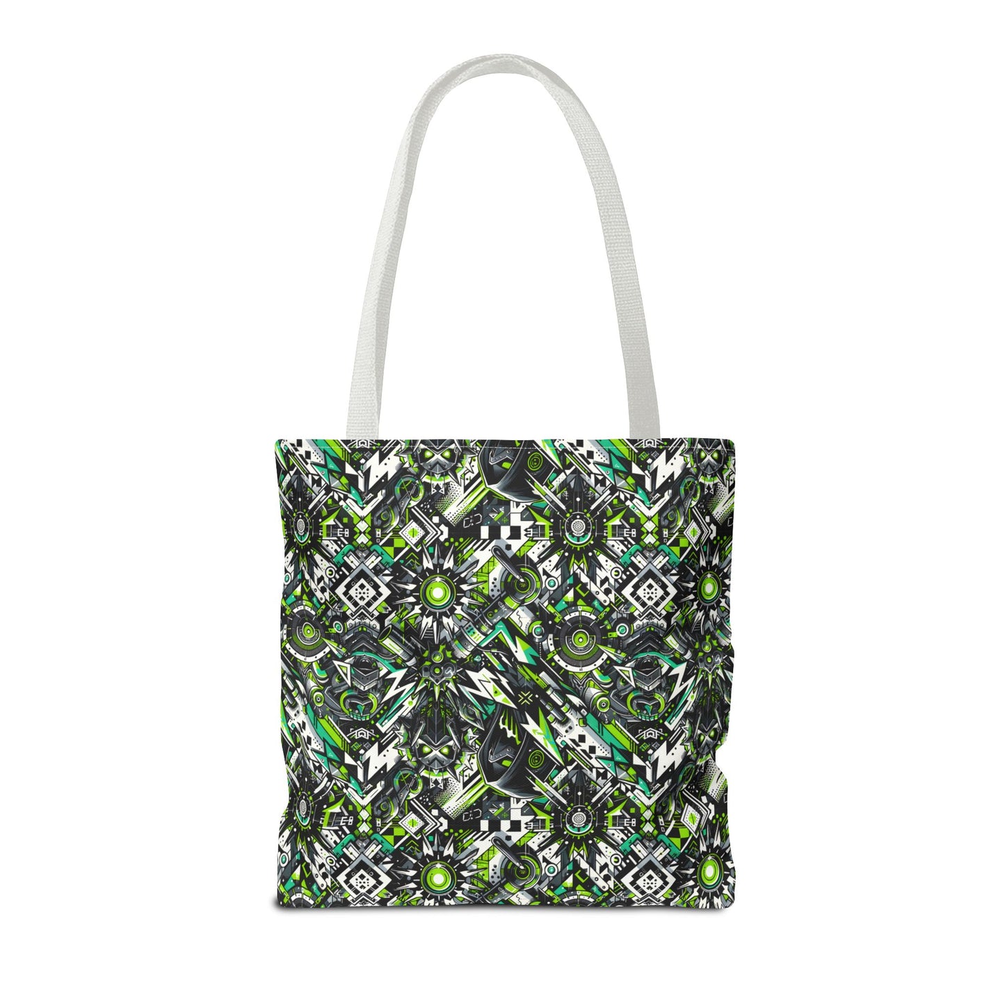 Graffiti Tech Fusion Bold Streetwear Fusion Tote Bag - 8404 Design-50
