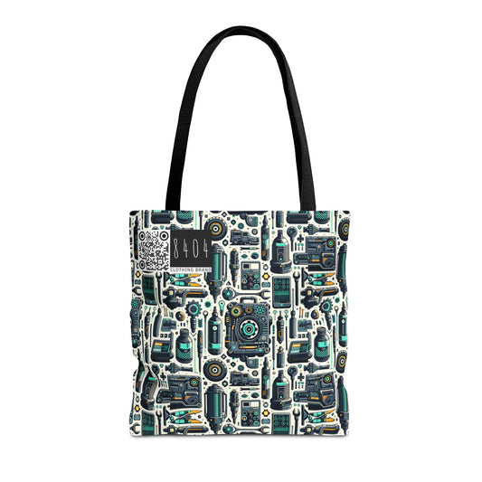Tech Utility Fusion Modern Tech Streetwear Tote Bag - 8404 Design-53