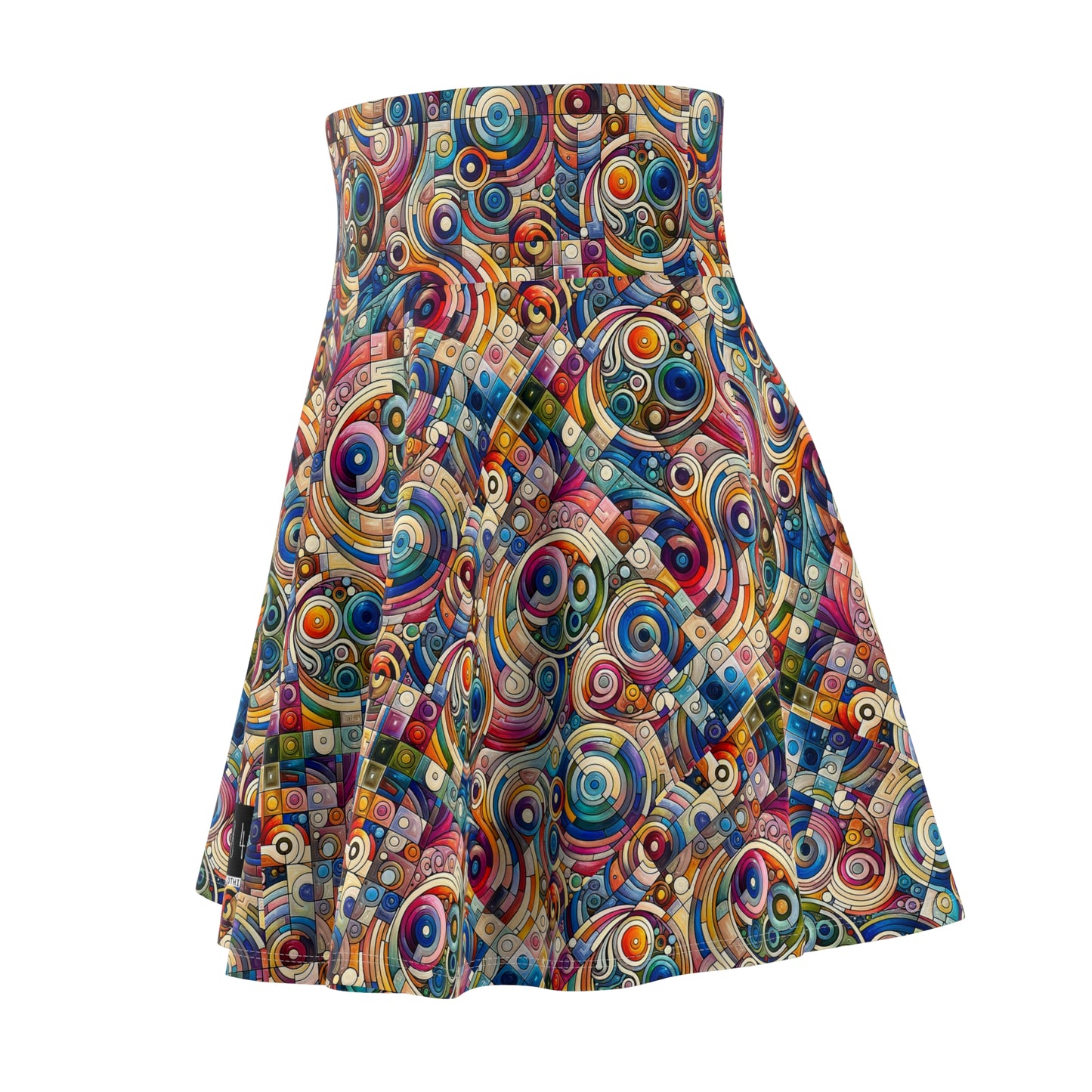 Digital Artistic Expression Artistic Streetwear Women's Skater Skirt - 8404 Design-49