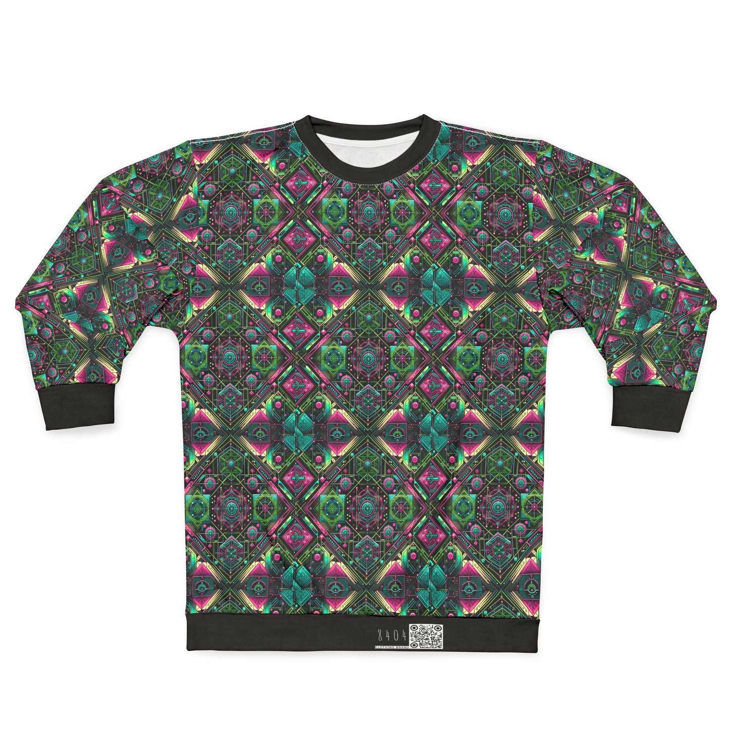 Tech-Infused Graphics Tech-Forward Streetwear Sweatshirt - 8404 Design-45