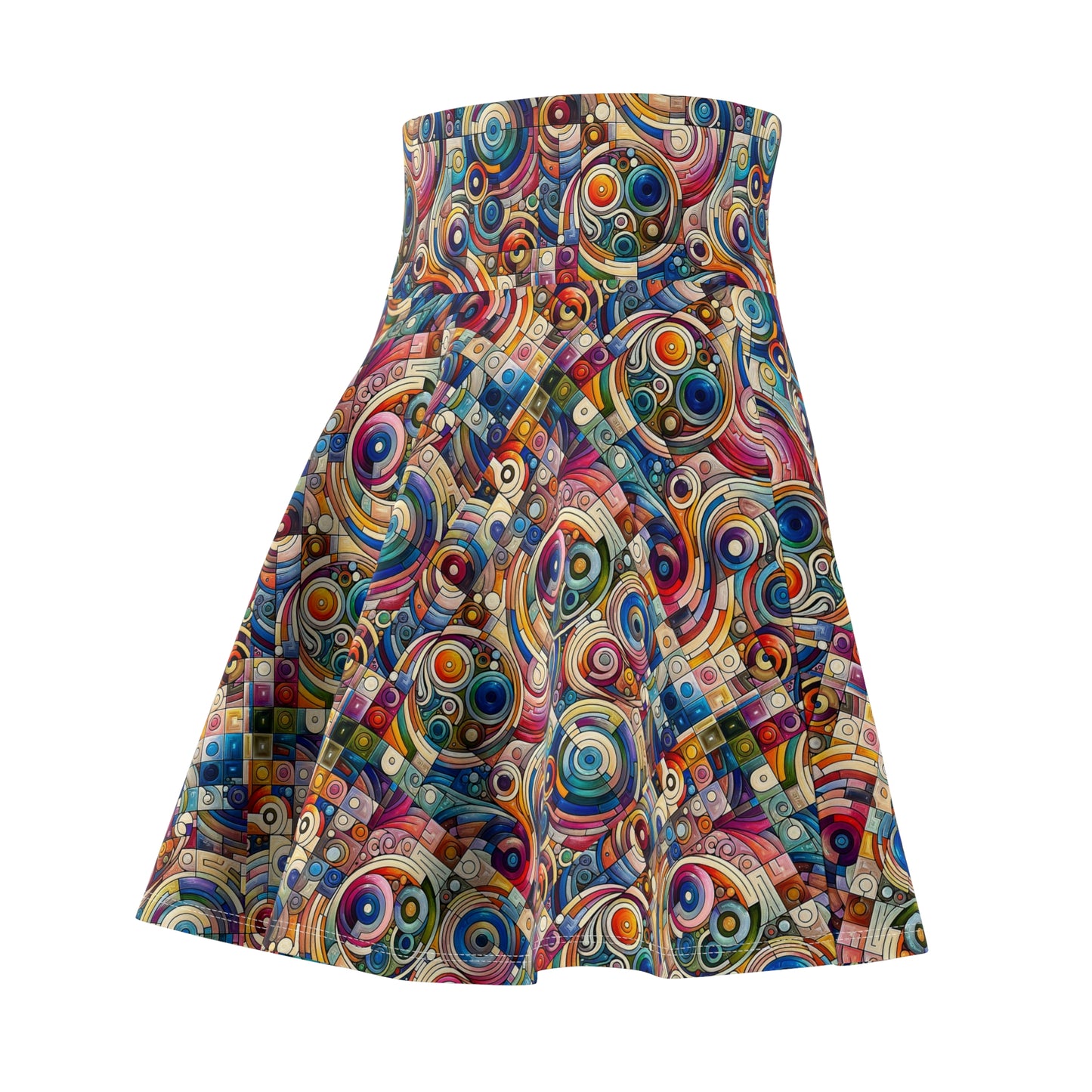Digital Artistic Expression Artistic Streetwear Women's Skater Skirt - 8404 Design-49