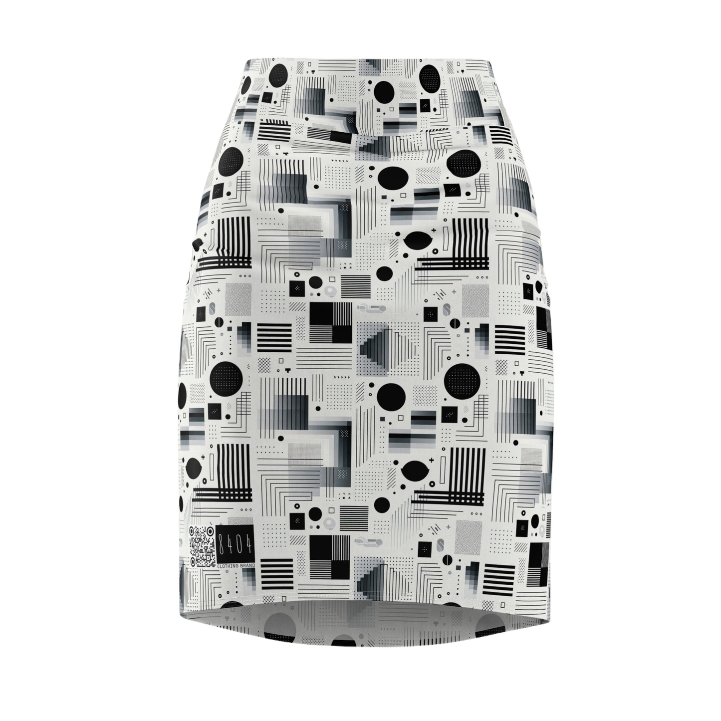 Digital Minimalism Minimalist Tech Women's Pencil Skirt - 8404 Design-60
