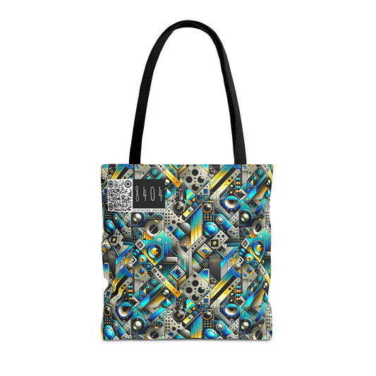 Tech Art Fusion Tech-Forward Streetwear Tote Bag - 8404 Design-50