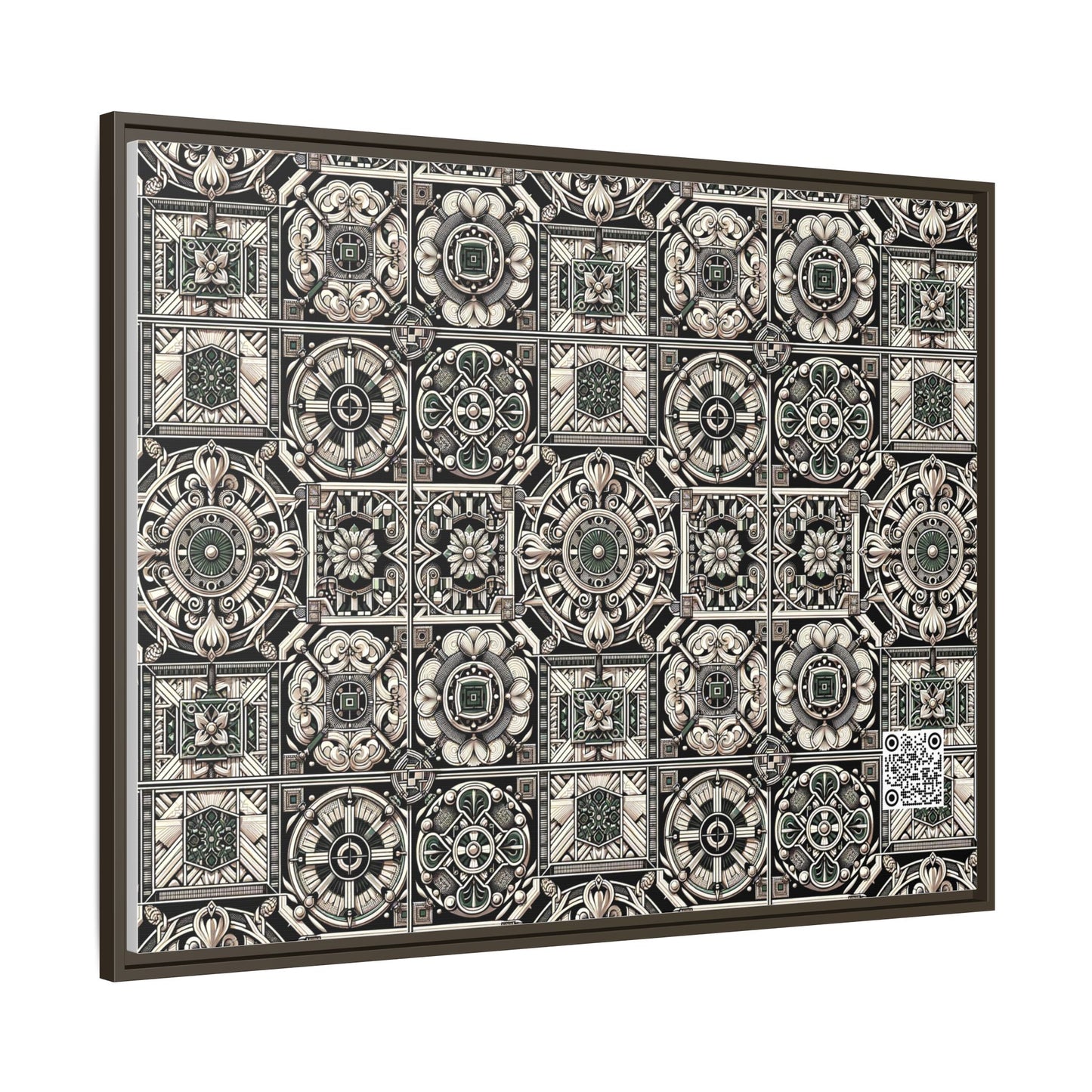 Cyber Garden Party Tech Garden Extravaganza Matte Canvas, Framed (multi-Color) - 8404 Design-45 A
