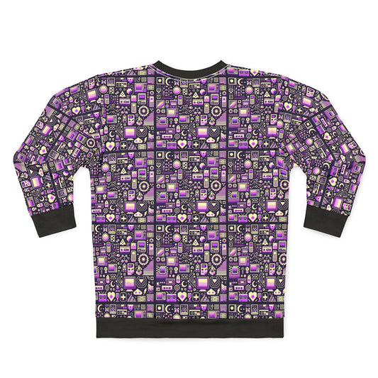 Digital Nostalgia Remix Modern Vintage Fusion Sweatshirt - 8404 Design-54