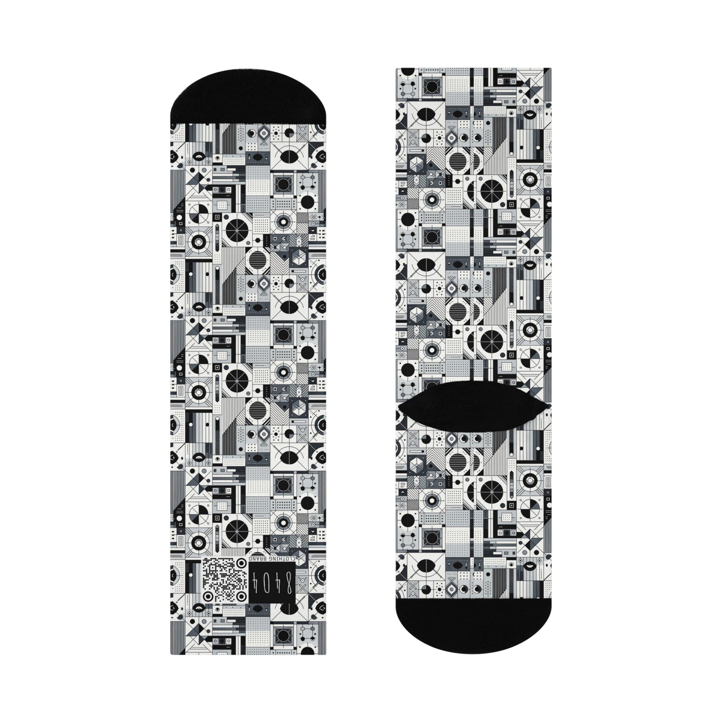Digital Minimalism Minimalist Tech Cushioned Crew Socks - 8404 Design-65