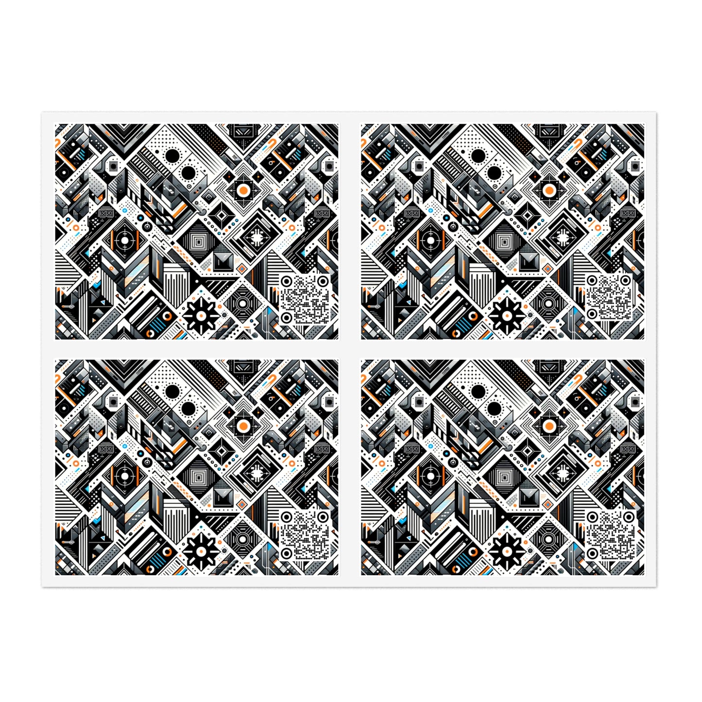 Tech-Forward Athleisure Sleek Tech Aesthetic Sticker Sheets - 8404 Design-61