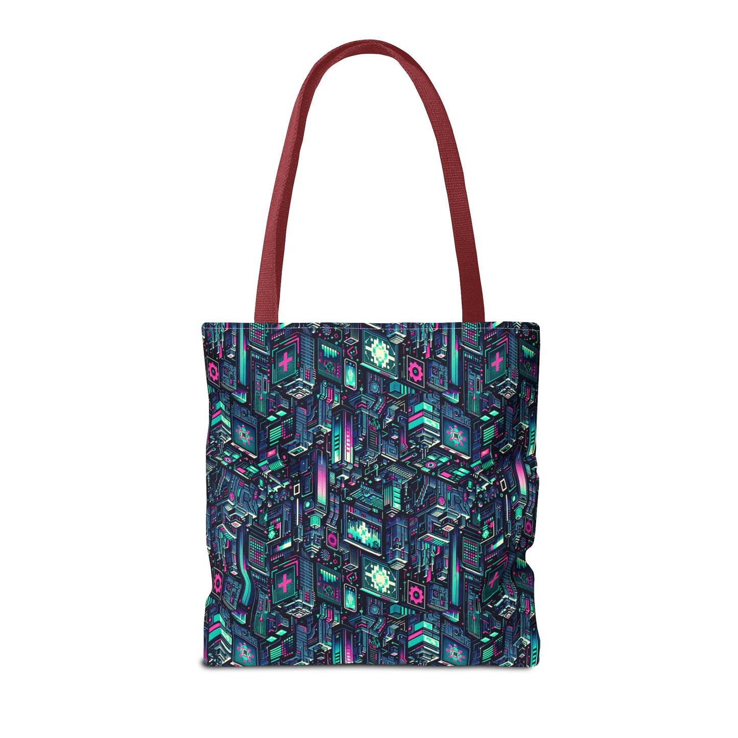 Digital Rebellion Tech-Inspired Streetwear Tote Bag - 8404 Design-58