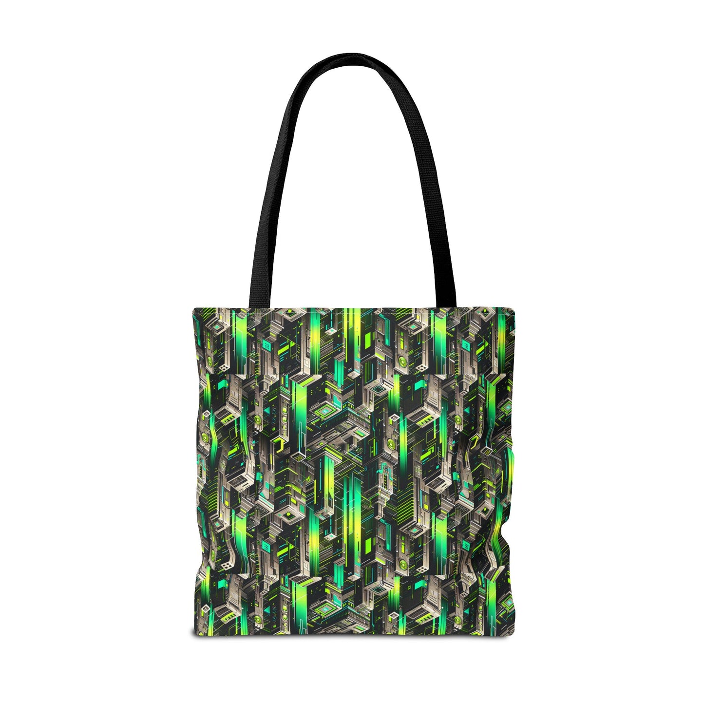 Digital Rebellion Tech-Forward Streetwear Tote Bag - 8404 Design-63