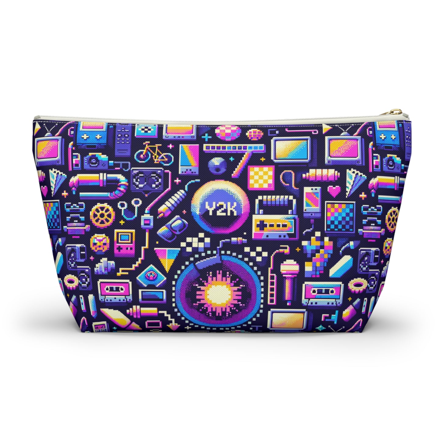 Digital Nostalgia Modern Retro Fusion Accessory Pouch W T-Bottom - 8404 Design-64