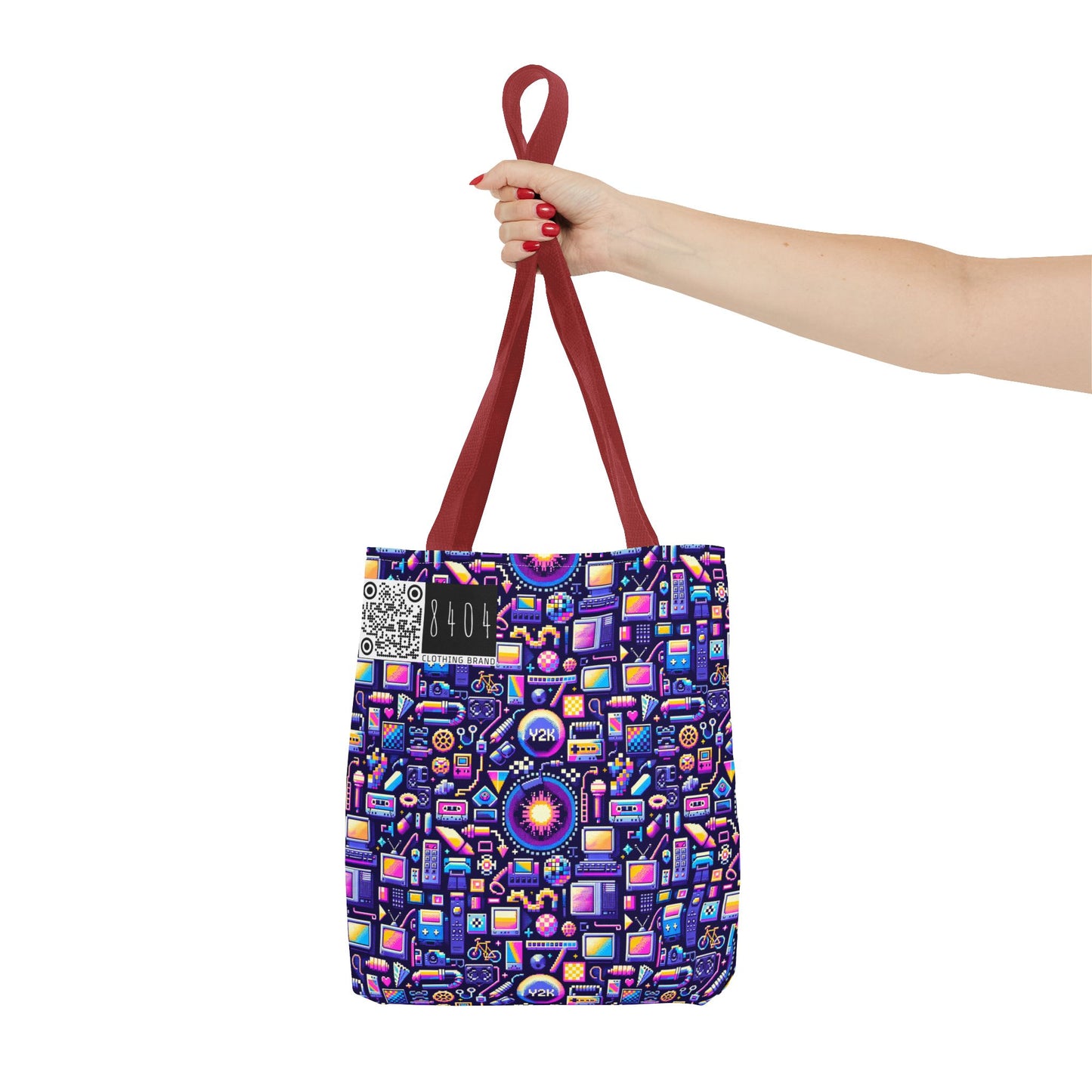 Digital Nostalgia Modern Retro Fusion Tote Bag - 8404 Design-64