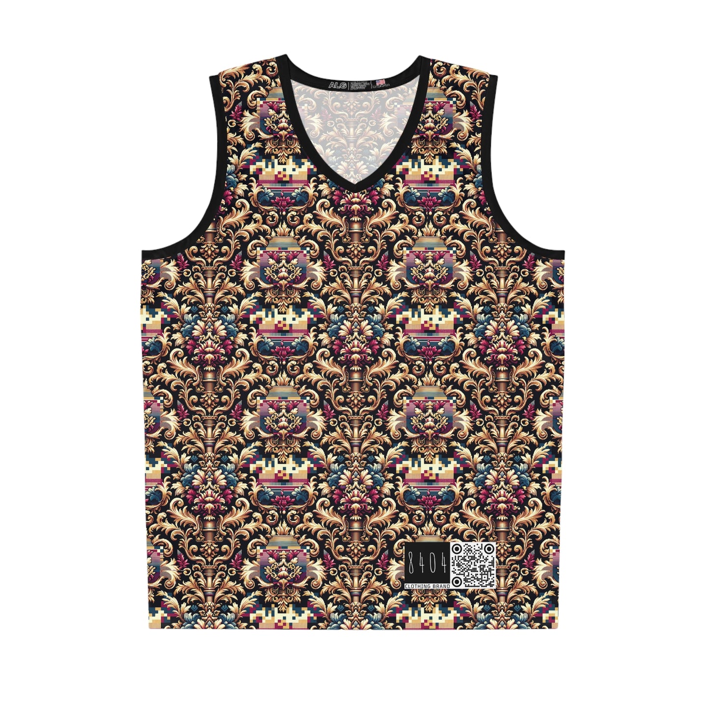 Digital Renaissance Modern Baroque Fusion Basketball Jersey - 8404 Design-53