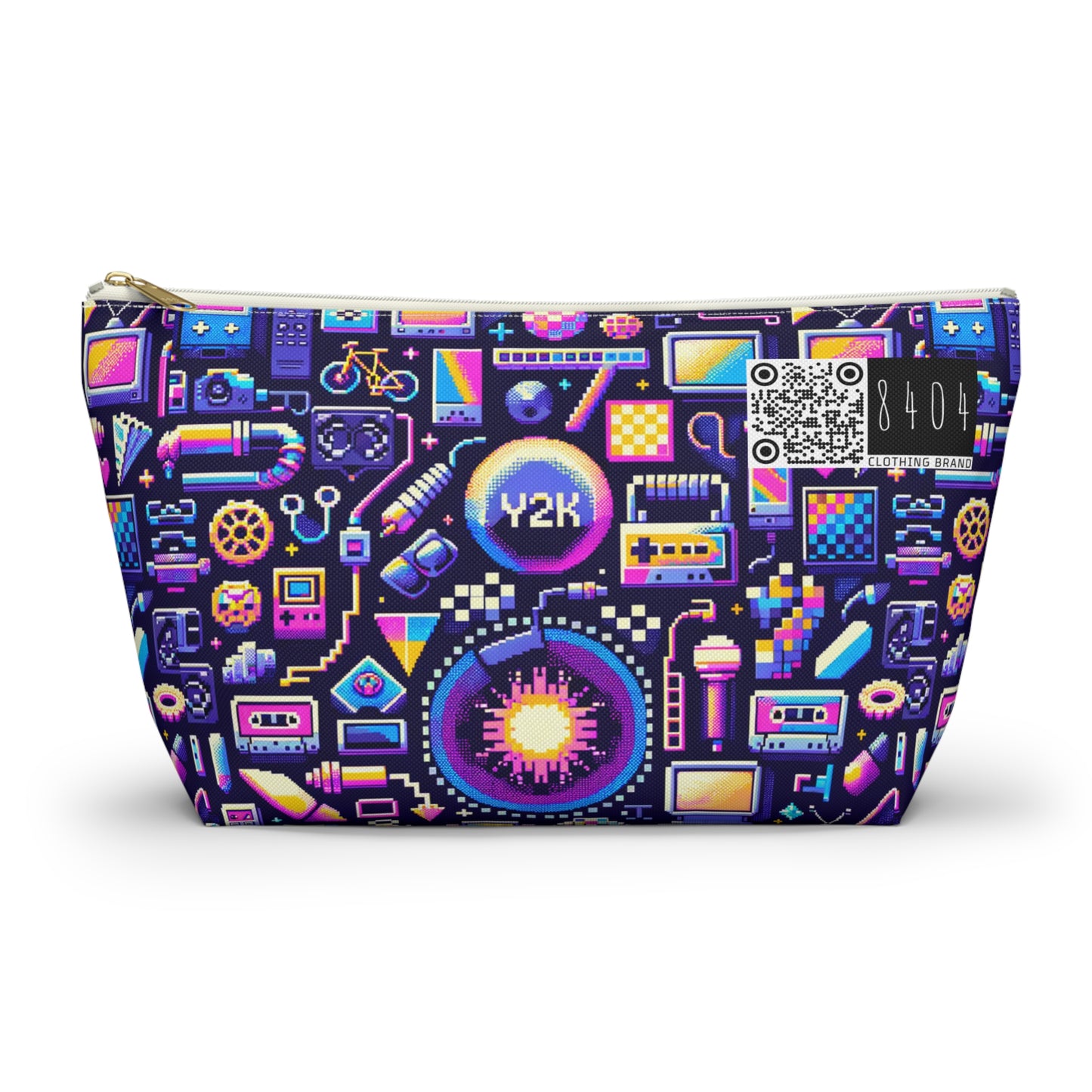Digital Nostalgia Modern Retro Fusion Accessory Pouch W T-Bottom - 8404 Design-64