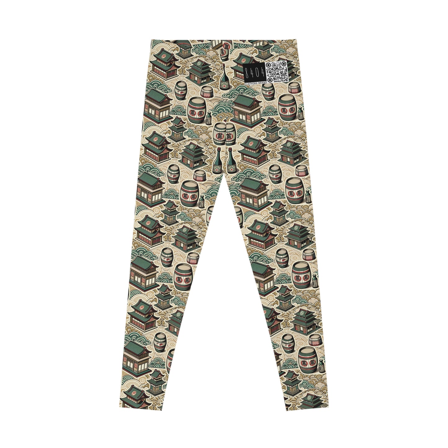 Cultural Artisanal Fusion Contemporary Cultural Elegance Stretch Leggings - 8404 Design-68