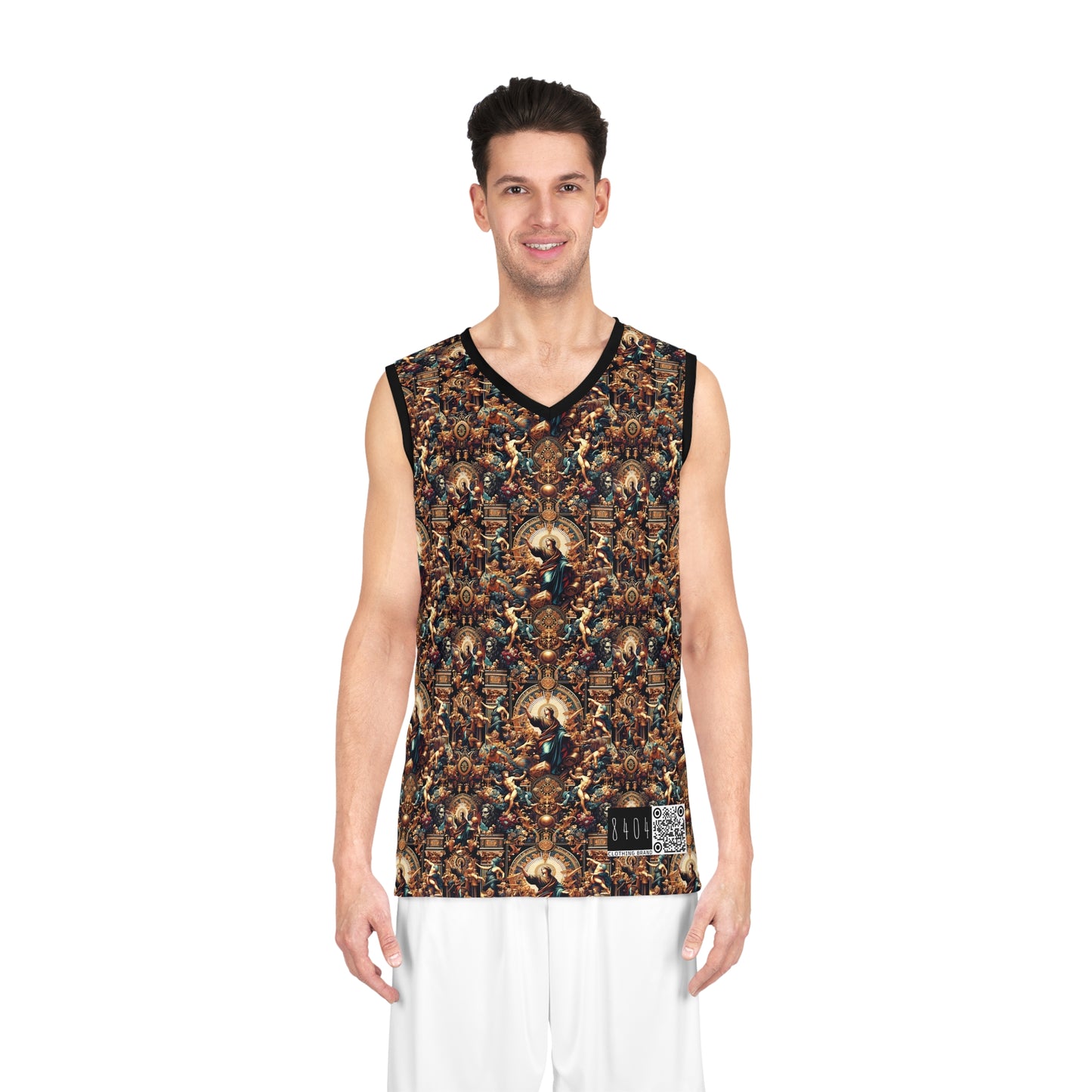 Digital Renaissance Luxurious Streetwear Inspired By Classical Art With a Modern Twist Basketball Jersey - 8404 Design-64