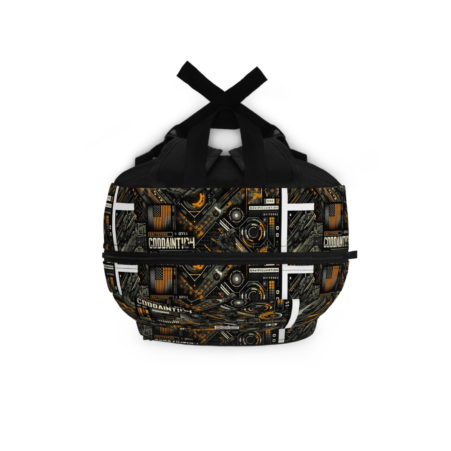 Digital Punk Futuristic Grunge Backpack - 8404 Design-47