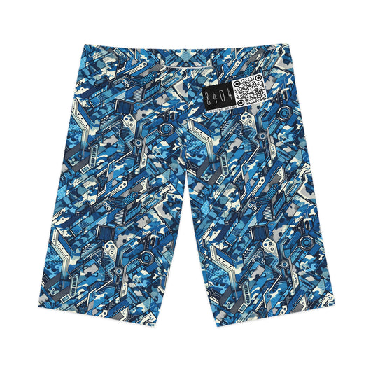 Tech Urban Camo Tech-Forward Streetwear With a Futuristic Military Edge Women's Bike Shorts - 8404 Design-39