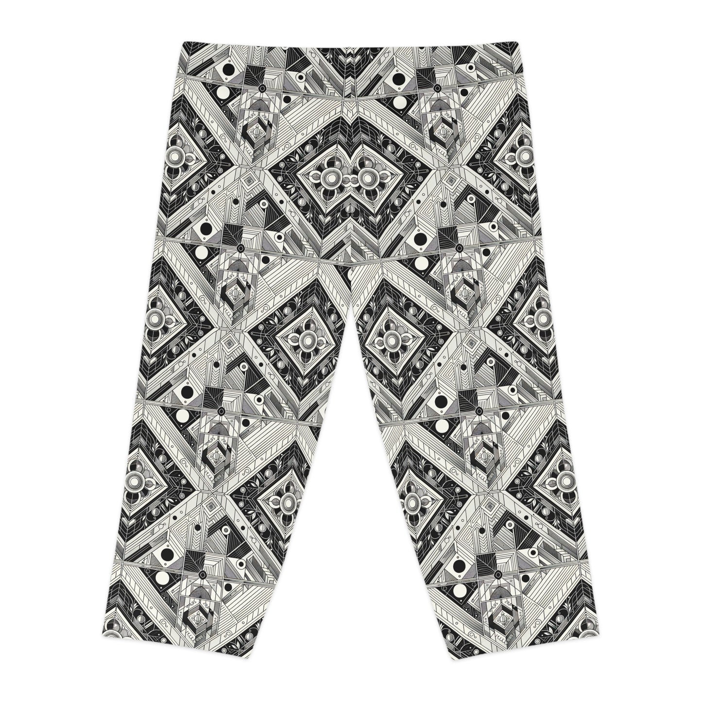 Tech Minimalism Minimalist Tech Women's Capri Leggings - 8404 Design-54