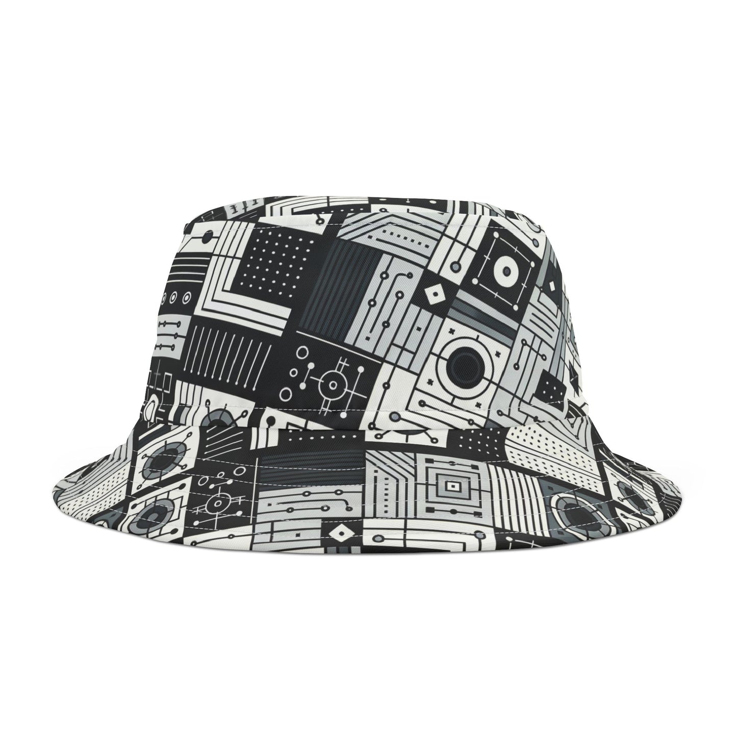 Digital Minimalism Minimalist Tech Bucket Hat - 8404 Design-48