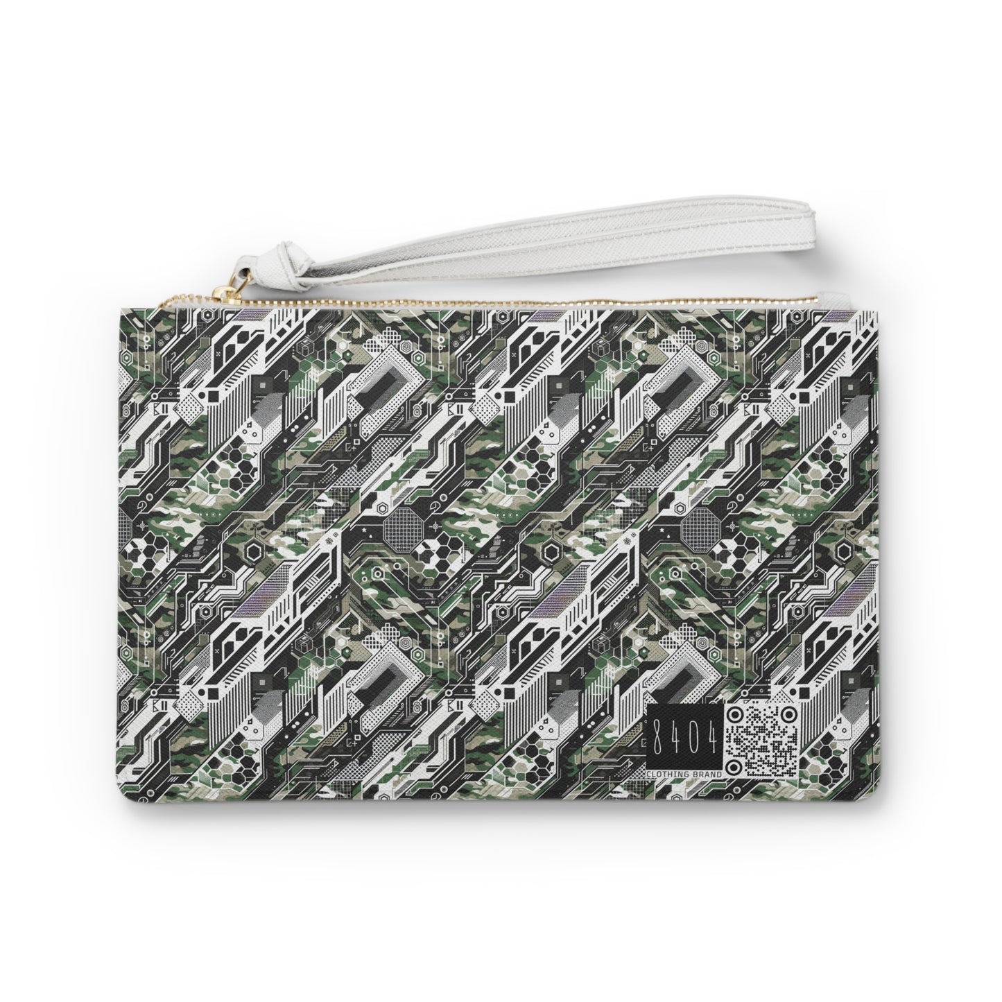 Tech Camo Fusion Tech-Forward Streetwear With a Futuristic Edge Clutch Bag - 8404 Design-46