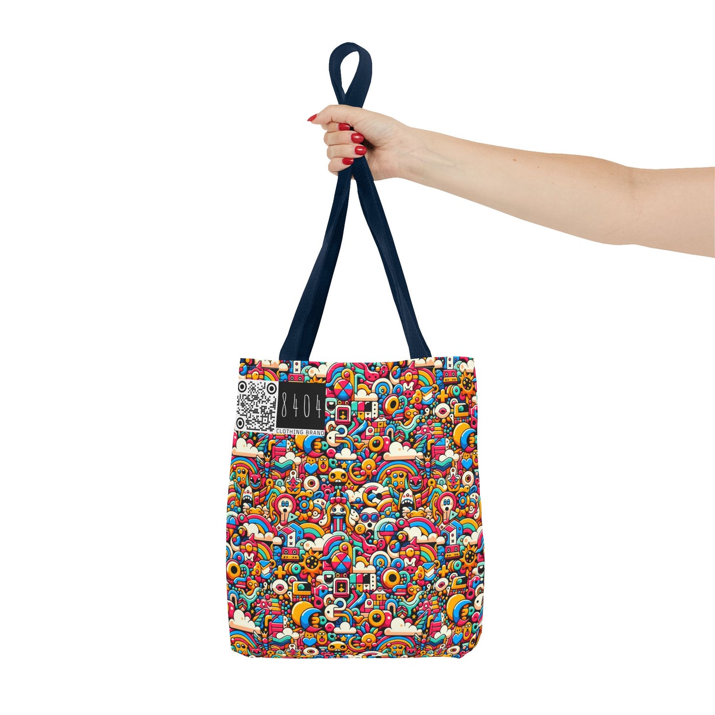 Neon Pop Playful Pop Culture Mashup Tote Bag - 8404 Design-62