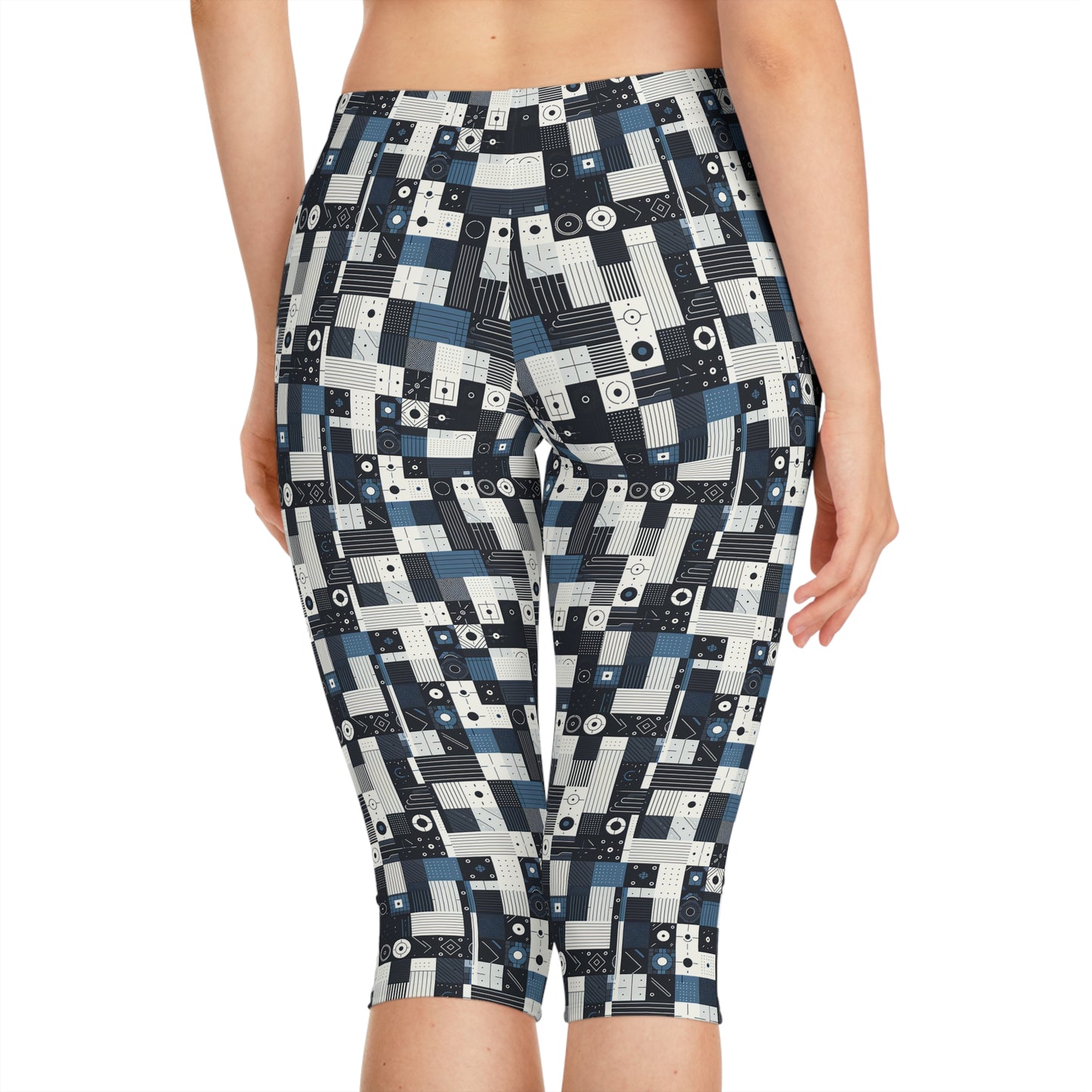 Minimalist Athleisure Minimalist Tech Women's Capri Leggings - 8404 Design-39