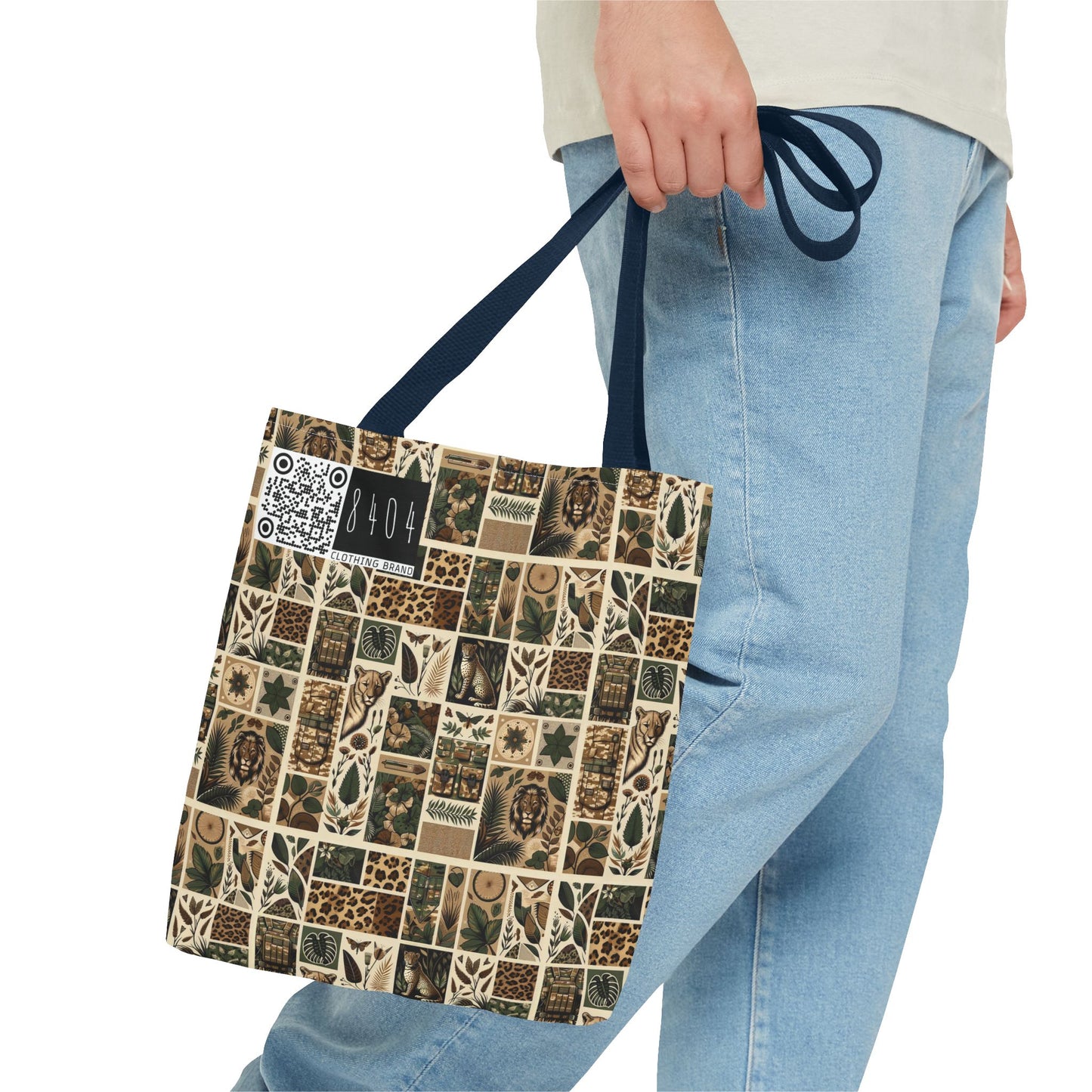 Streetwear Safari Urban Jungle Explorer Tote Bag - 8404 Design-51