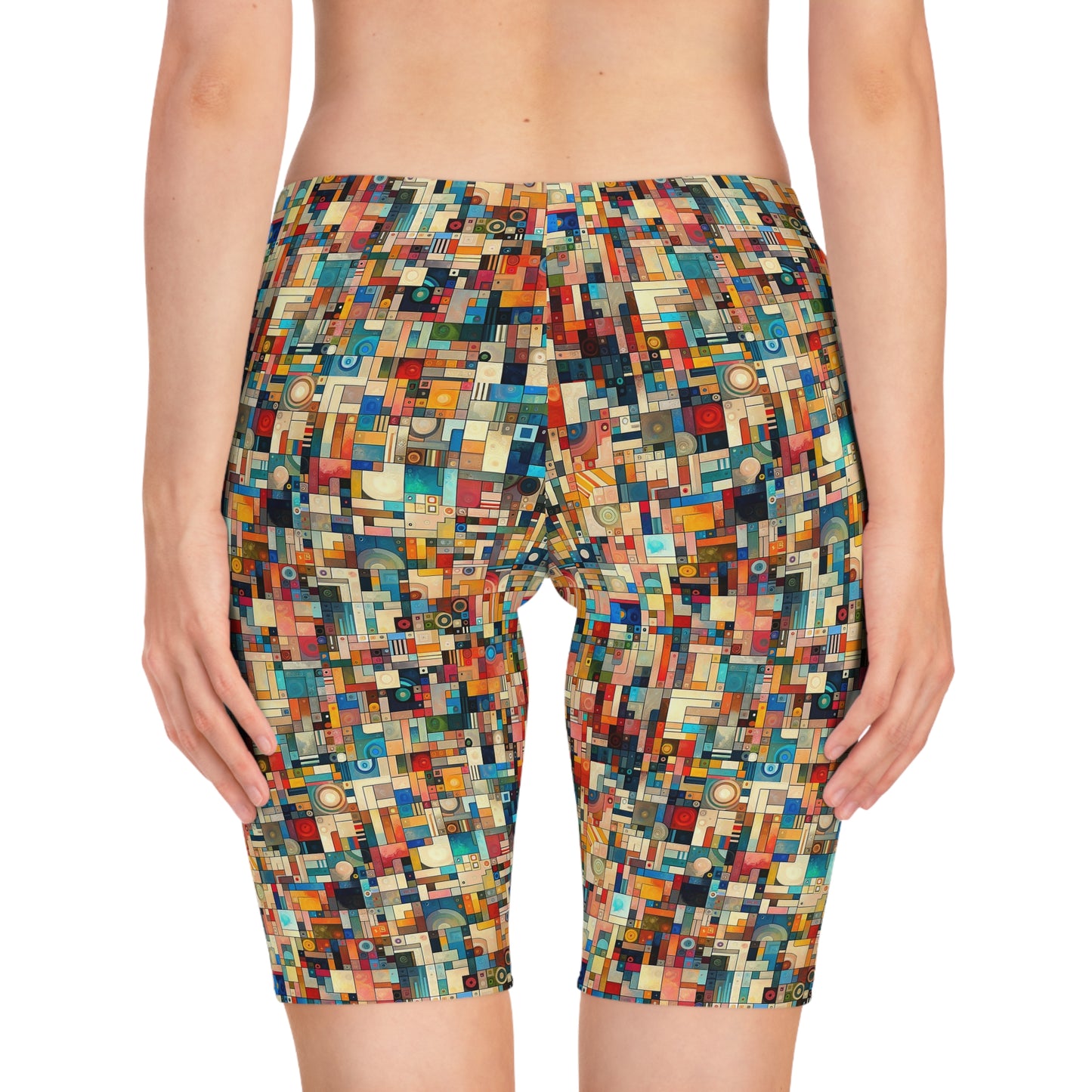 Digital Artistic Expression Artistic Streetwear Women's Bike Shorts - 8404 Design-46
