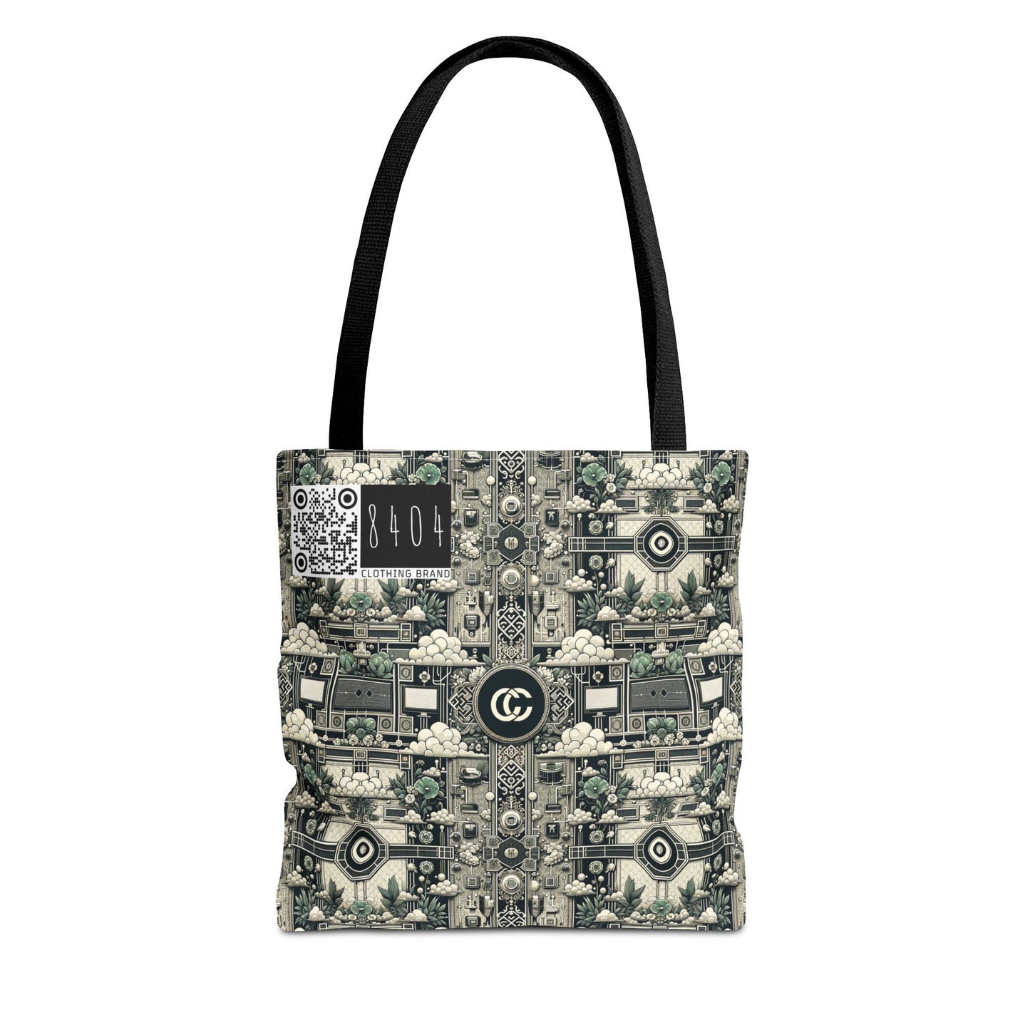 Cyber Garden Party Tech Garden Extravaganza Tote Bag - 8404 Design-54