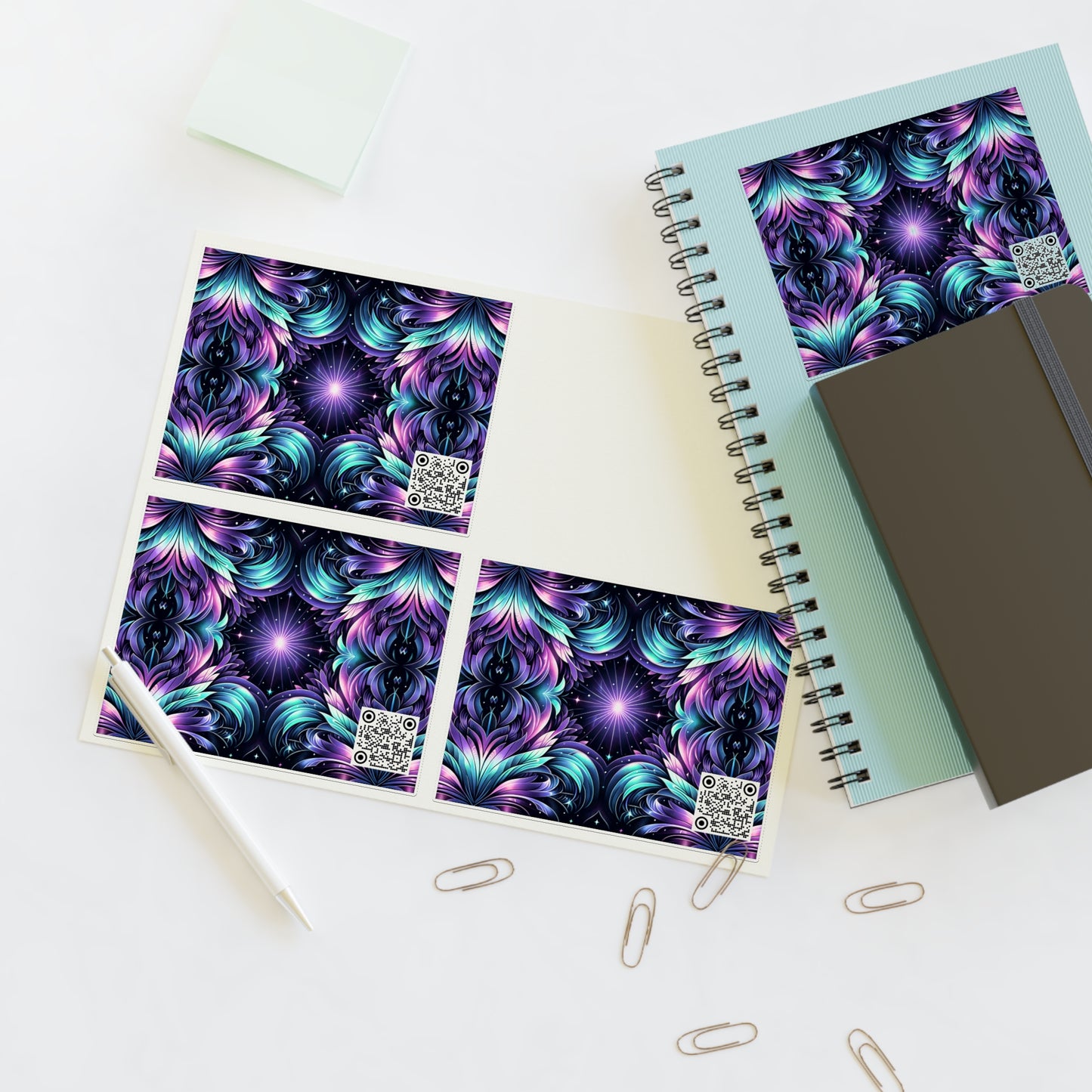 Iridescent Dream Futuristic Tech Sticker Sheets - 8404 Design-60