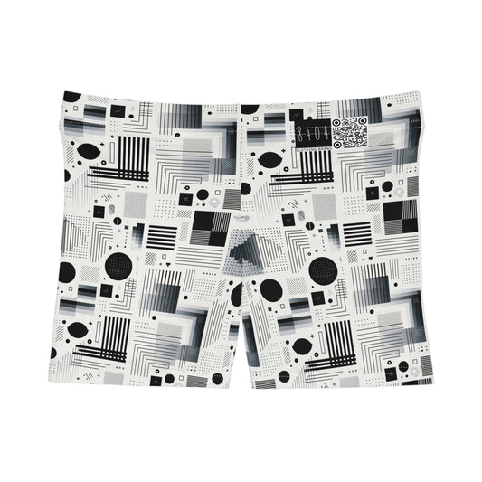Digital Minimalism Minimalist Tech Women's Shorts - 8404 Design-60