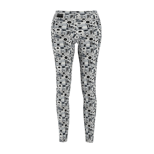 Digital Minimalism Minimalist Tech Women's Cut & Sew Casual Leggings - 8404 Design-65