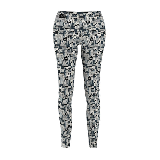 Digital Minimalism Minimalist Tech Women's Cut & Sew Casual Leggings - 8404 Design-49