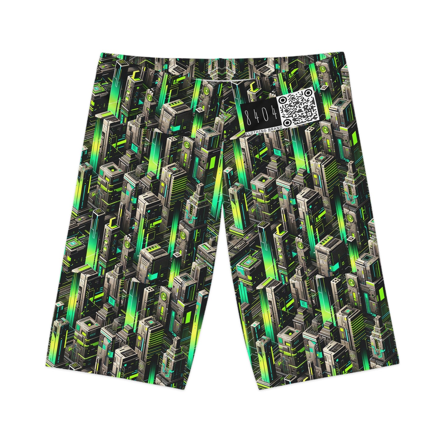 Digital Rebellion Tech-Forward Streetwear Women's Bike Shorts - 8404 Design-63